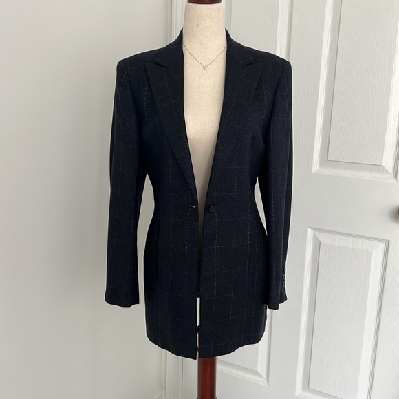 Nino Danielle Loro Piano 100% Cashmere navy blue blazer Italy Sz M - Picture 3 of 12